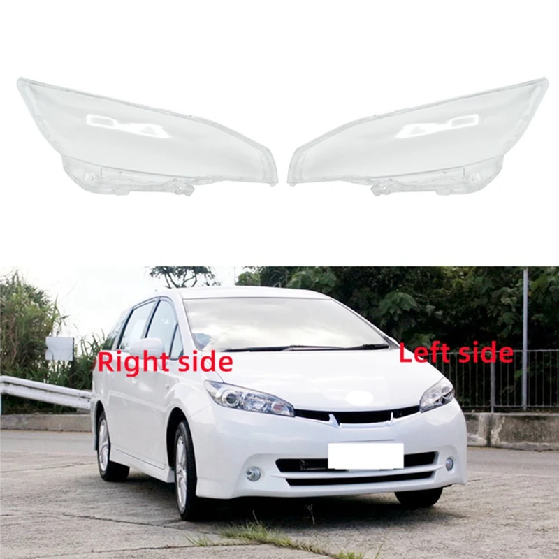 

Car Headlight Shell Lamp Shade Transparent Lens Cover Headlight Cover For Toyota Wish 2009-2015