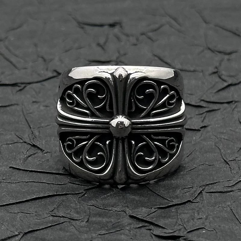 

Кольцо-хранитель из стерлингового серебра 925 пробы в стиле ретро, старое, большое, европейское и американское мужское и женское индивидуальное