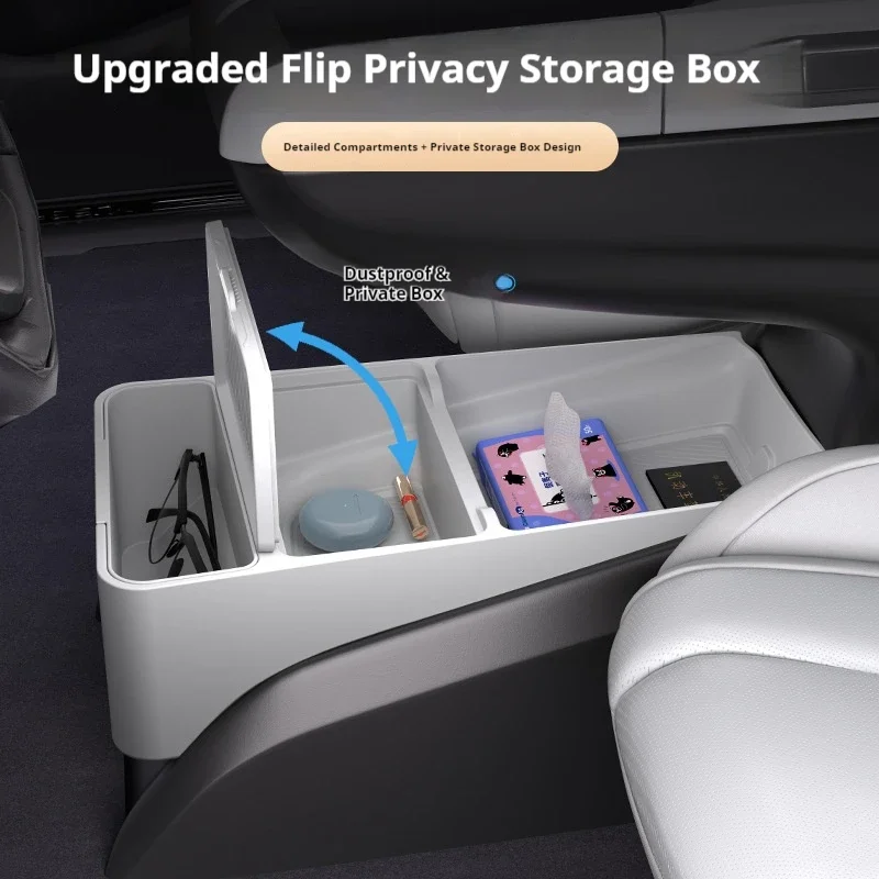 Applicable FOR Buick GL8 2024 Model Central Control Lower Storage Box Silicone Storage Box Modification Car Accessories