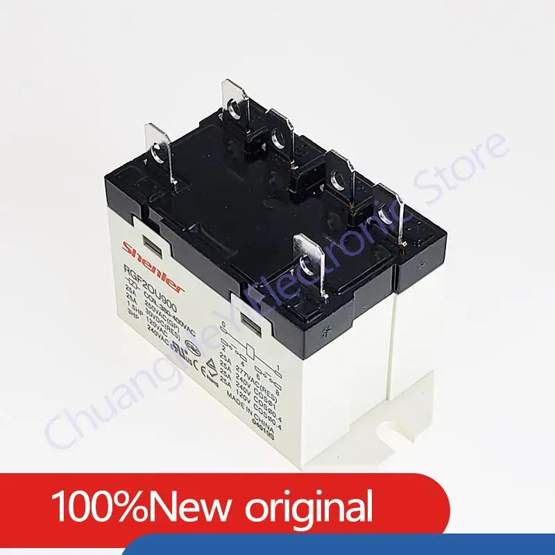 100%Original New Power relay RGF2OU740 RGF2OU900 220VAC 380-400VAC 25A 6PIN 6 feet 2 sets of normally Replaceable  JQX-76F-TU-2A