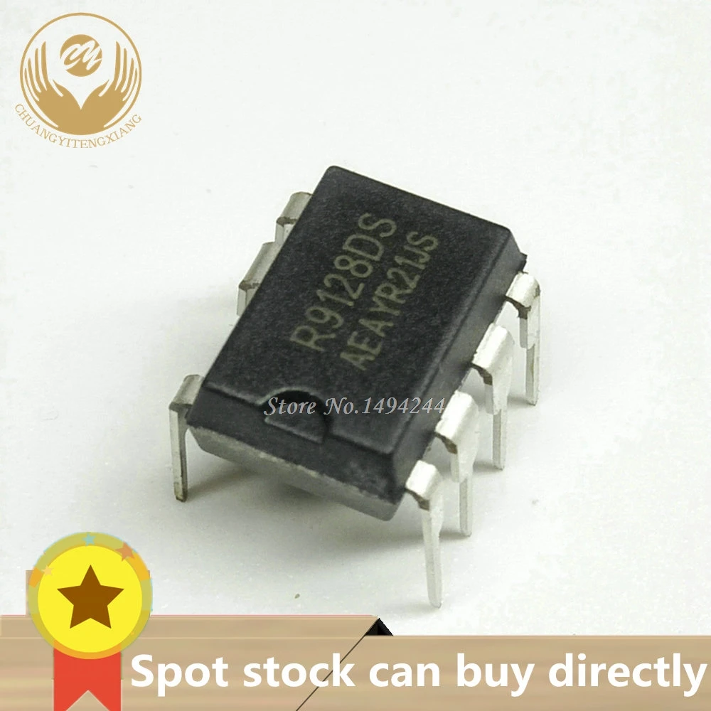 En stock R9128DS R9128D R9128 DIP8 un chip de controlador LED reductor de aislamiento 10 unids/lote chips de almacenamiento de circuitos integrados