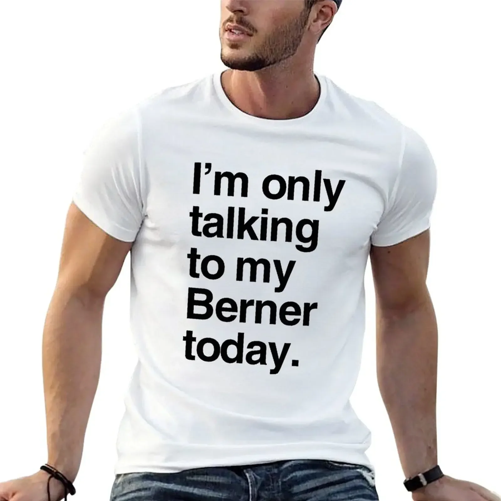 I'm Only Talking To My Bernese Mountain Dog T-Shirt tops plus size tops Men's clothing