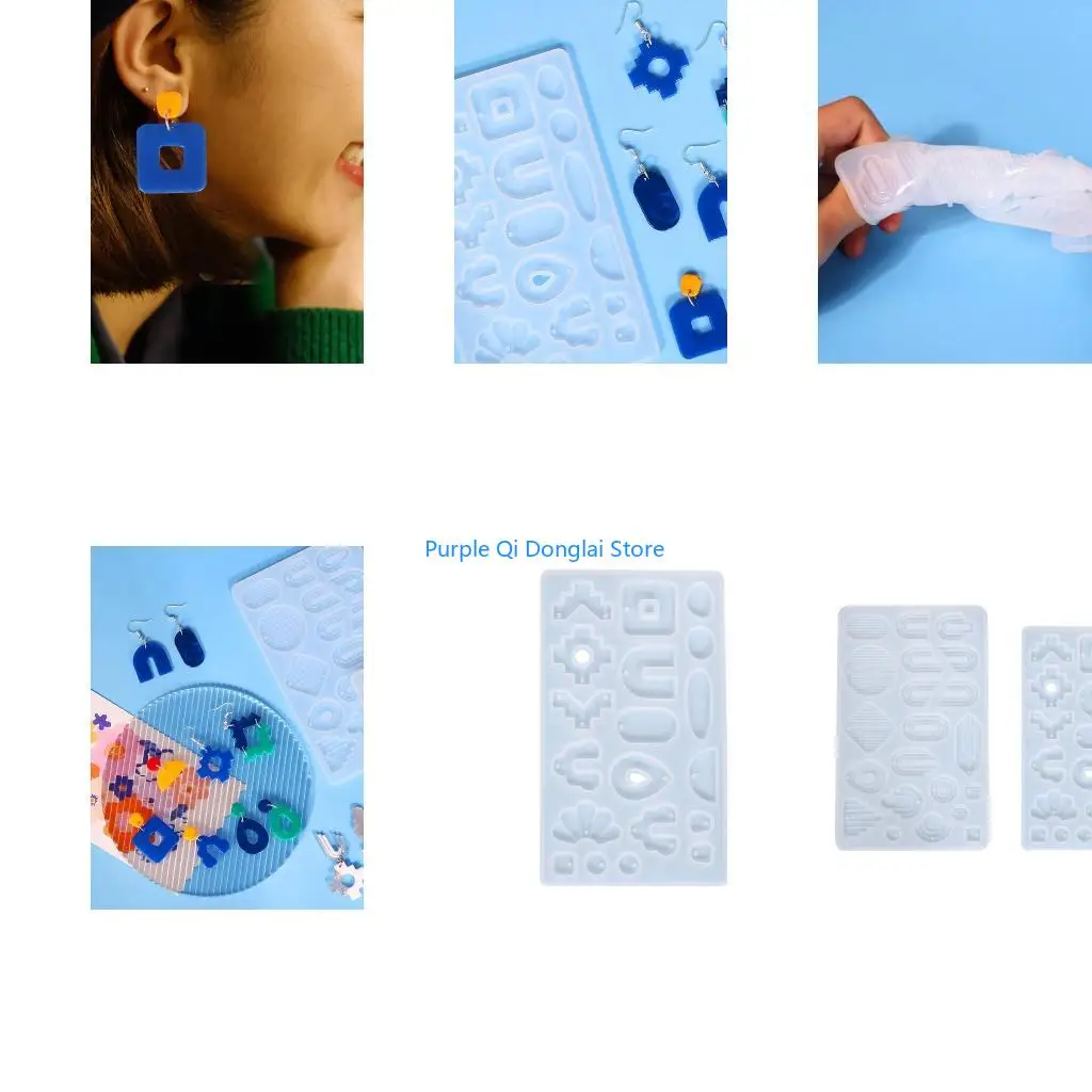 L21E Earring Keychain Silicone Mold for Epoxy Resin Jewelry Making Tool Epoxy Handmade Jewellery Making Pendant Craft DIY Art