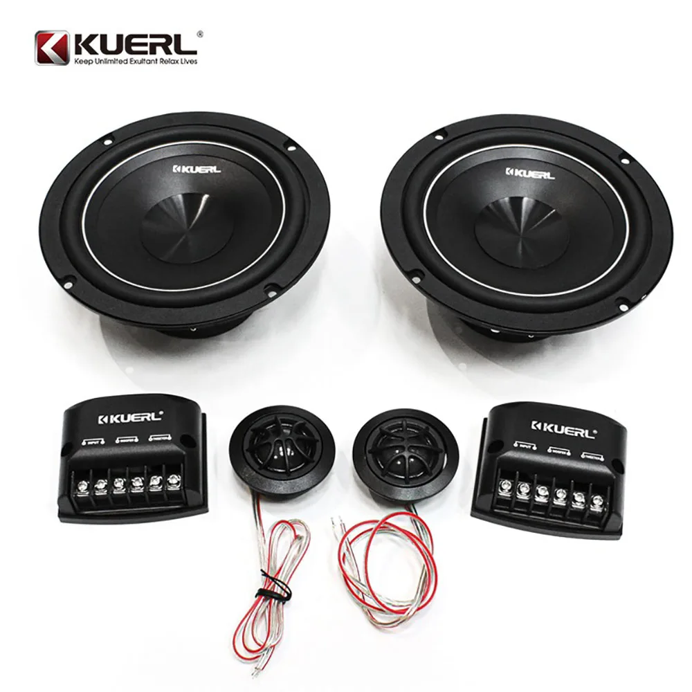 Car Audio Upgrade Front Door Dual-Channel Speakers 6.5-inch Kit DC-12V RMS 40W Speaker System