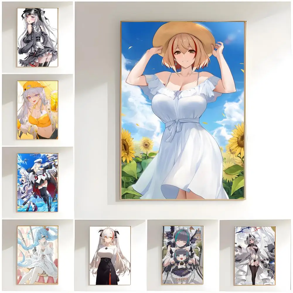 anime game a-azur lane Poster Premium Wall Decor Modern Home Poster Unframed