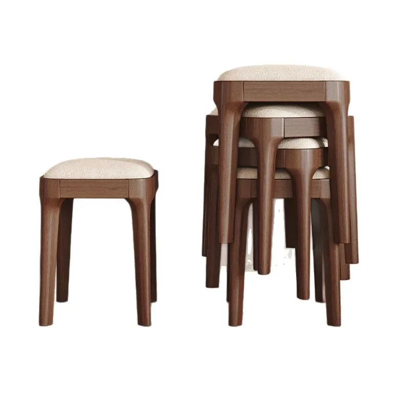 Solid wood new stool home simple modern simple dining table and chairs