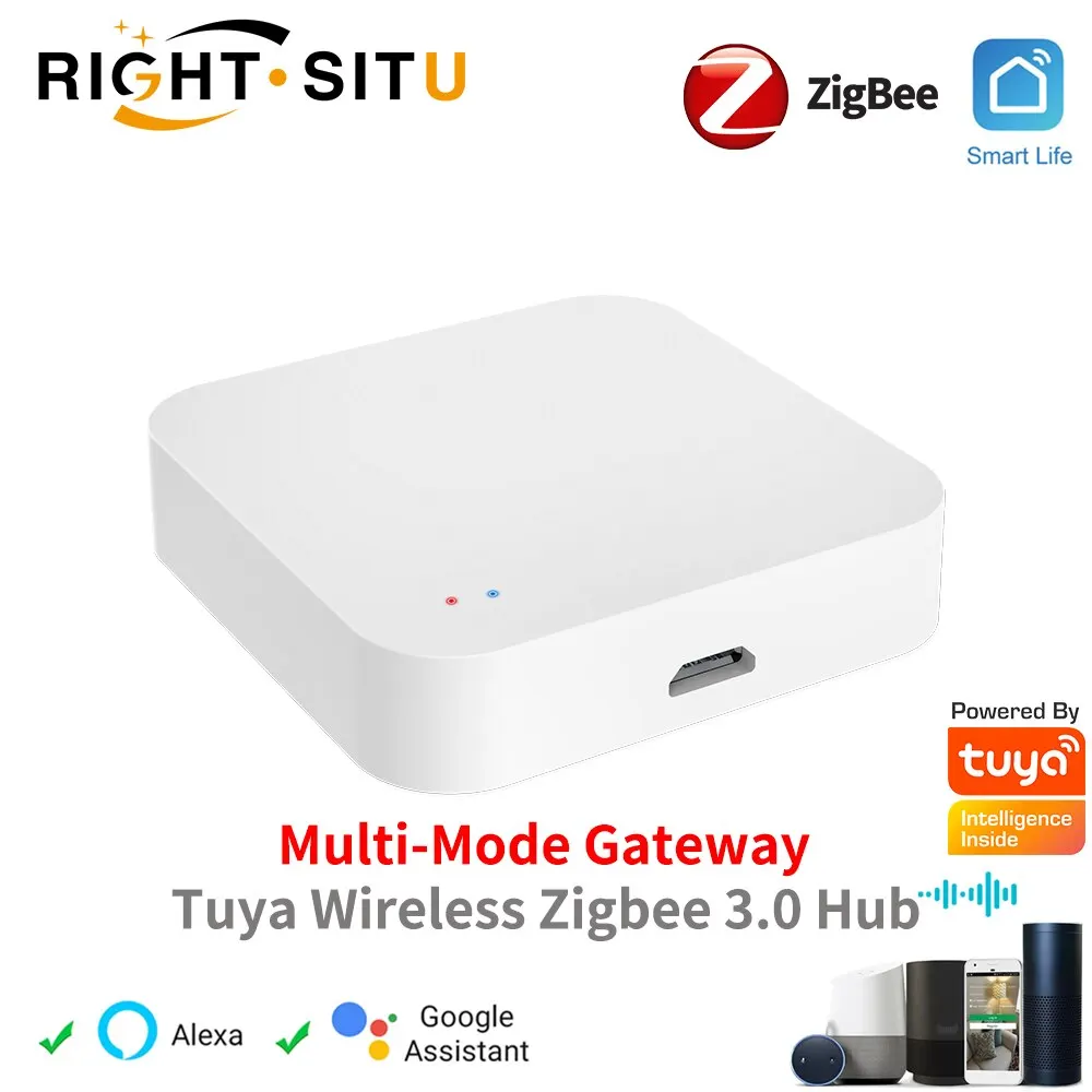 Tuya Zigbee 무선 멀티 모드 허브 게이트웨이, 스마트 라이프를 통한 Zigbee 장치용 스마트 홈 자동화 