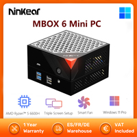 Ninkear MBOX 6 Mini PC Computer AMD Ryzen™ 5 6600H up to  4.5GHz 16GB DDR5 512GB SSD Triple Screen Display Windows 11 Pro