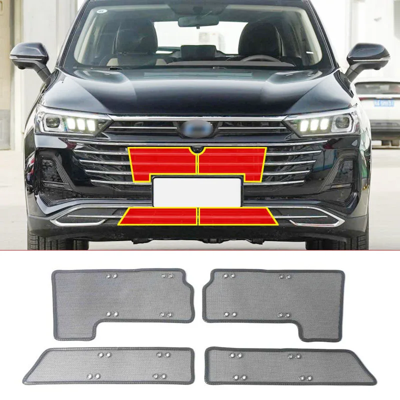 4pcs for FAW BESTURN T77 2020-2022 2023-2024 Front Grille Insect Proof Decorative Mesh Water Tank Protection Net