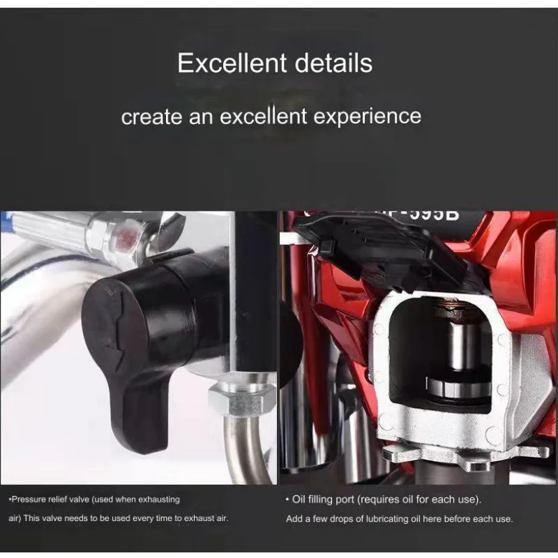 New Design Low Price High Pressure Airless Heavy Duty Metal Airless Spray Machine for Latex Paint Coating