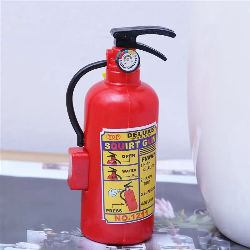 Novelty Toy Fire Extinguisher Water Toy Summer Beach Bath Swim Toy for Kids Play Children Boys Girls Gift Toys (Red)