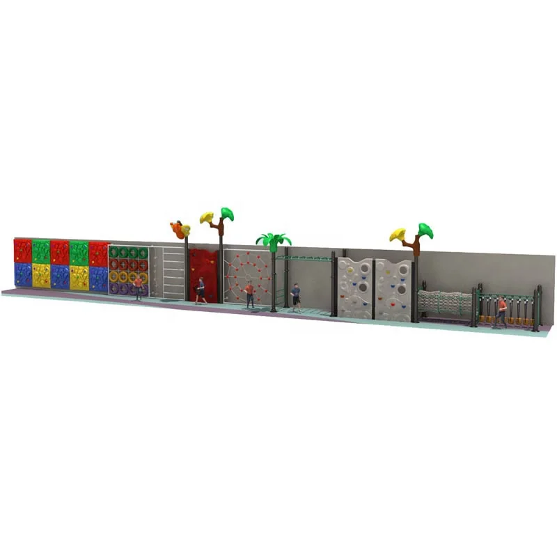 Large Amusement Park Outdoor Gym Fitness Equipment Children Rock Climbing Wall For Parks Professional Training Playground