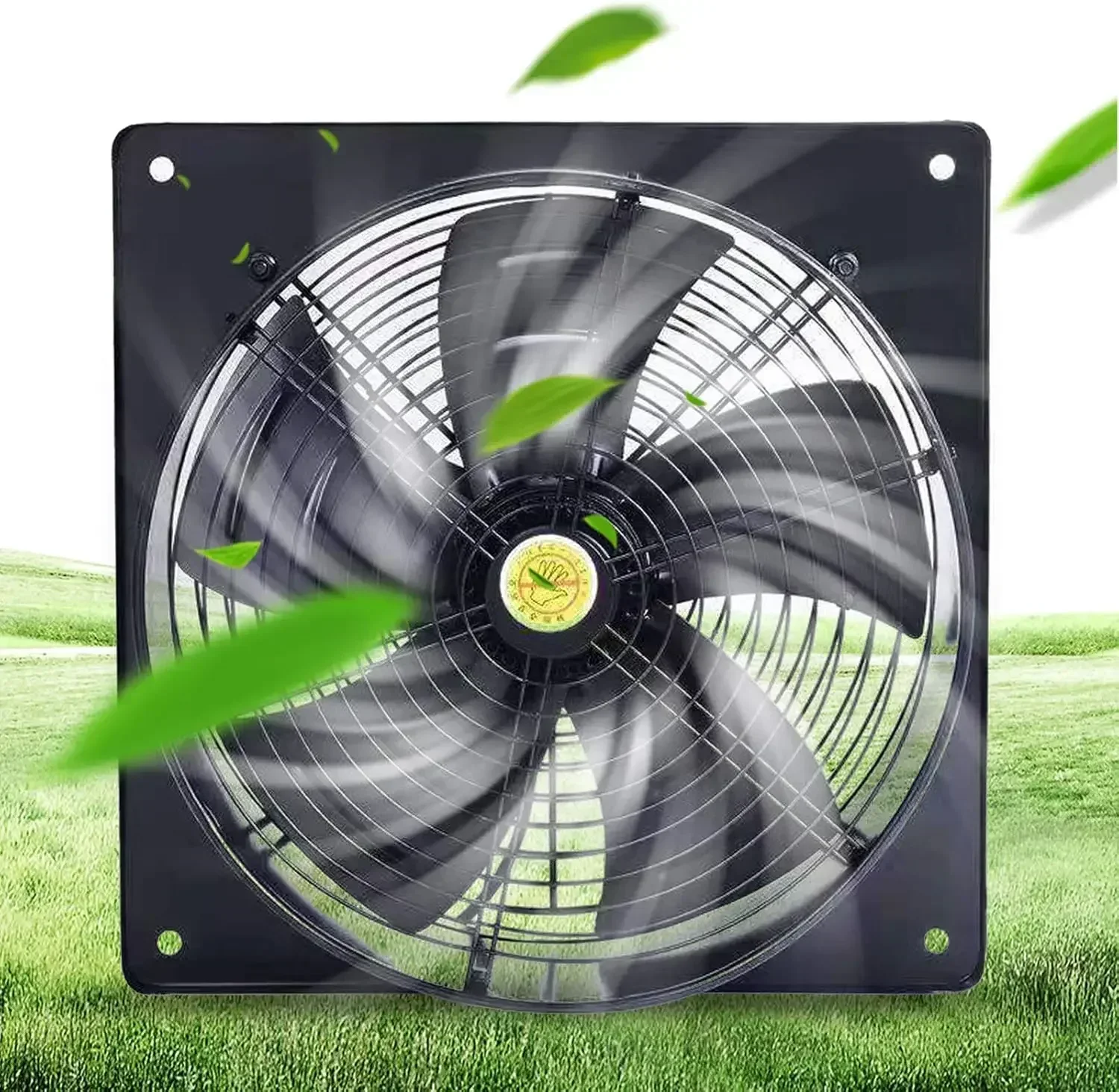 

BYMAOCAR 2800r/min Opening Exhaust Fan，16 Inch Industrial Explosion Proof Fan Axial Flow Fan Exhaust Fan Ventilator Extractor,