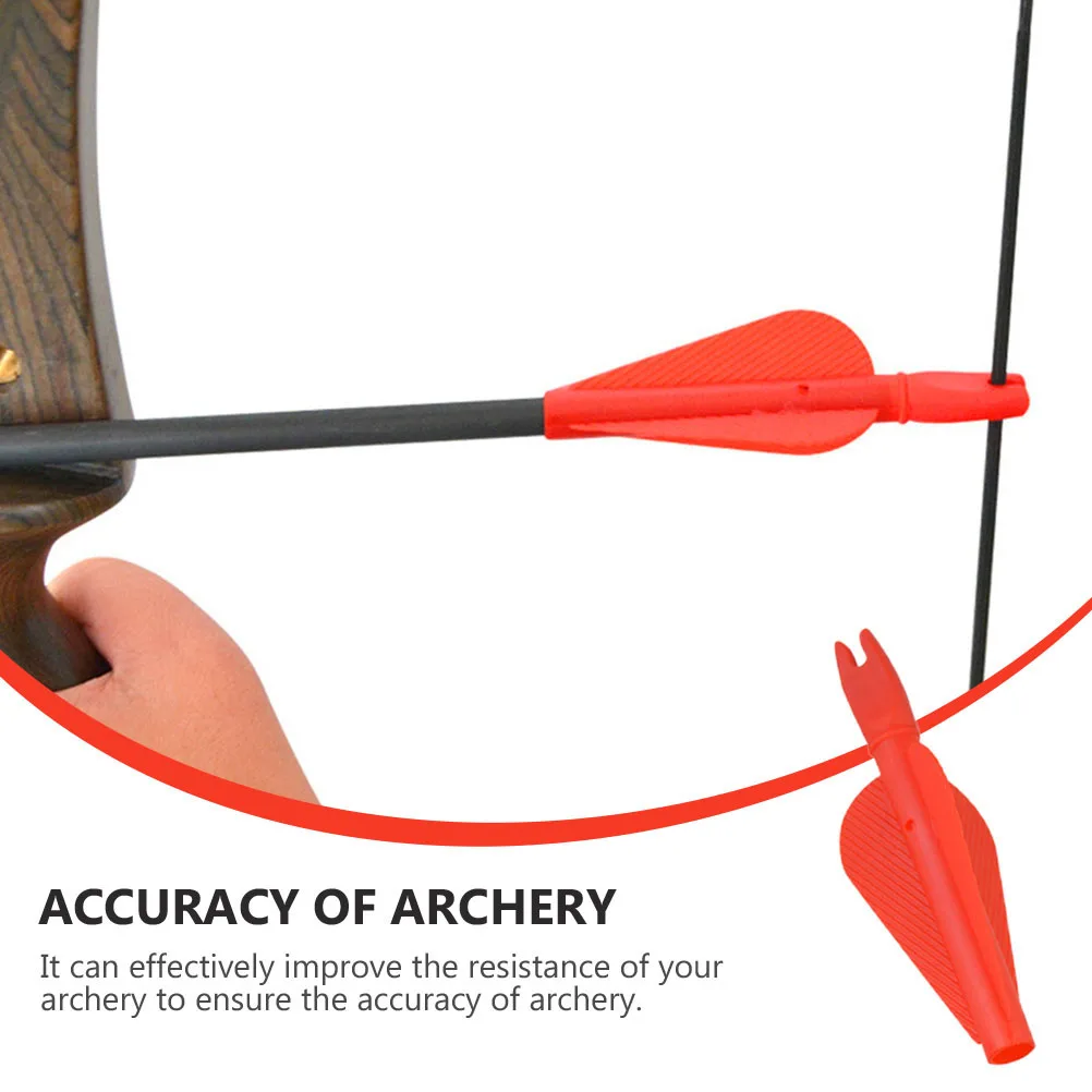 

20 pcs Tails Plastic Replacement Arrow Tail For Archery Practice Lightweight Bow Arrow Tail Accessory Fishing Tools