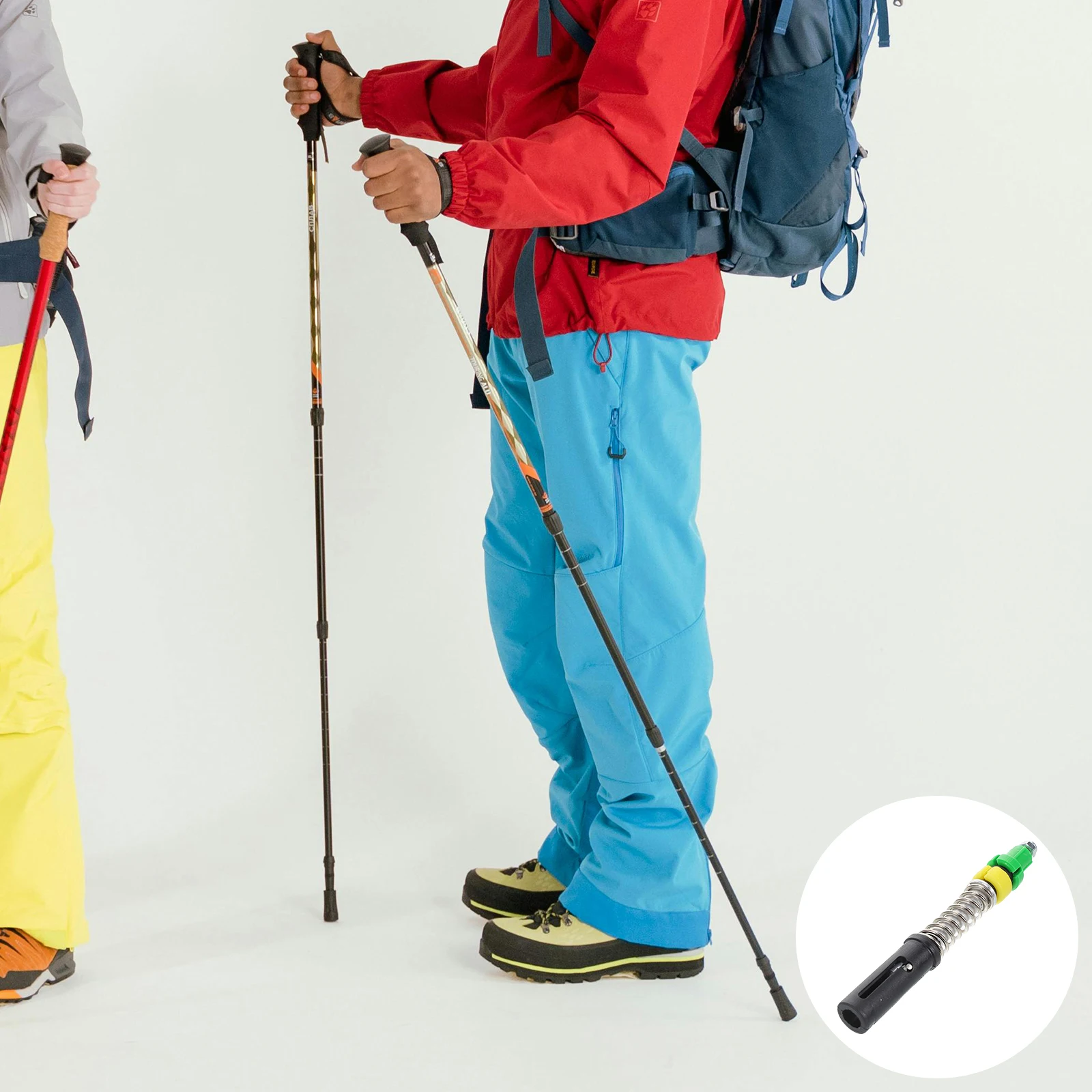 

Trekking Pole Accessories Lightweight Replacement Tube Metal Buckle Climbing Stick Lock Hiking Gear Walking Sticks Extra