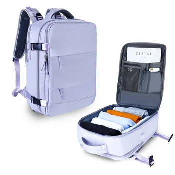 Women travel backpack airplane large capacity multifunctional luggage lightweight waterproof female casual bag laptop bagpacks