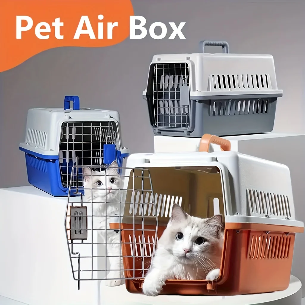 

(Upgraded Version) Portable Cat And Dog Cage, Pet Air Box, PP Material, Air Transport Box, Suitable For Small Pets Weighing Less Than 13.23 Pounds, Such As Rabbits, Dutch Pigs, Cats, Only Small Pet Dogs, Cats And Cats