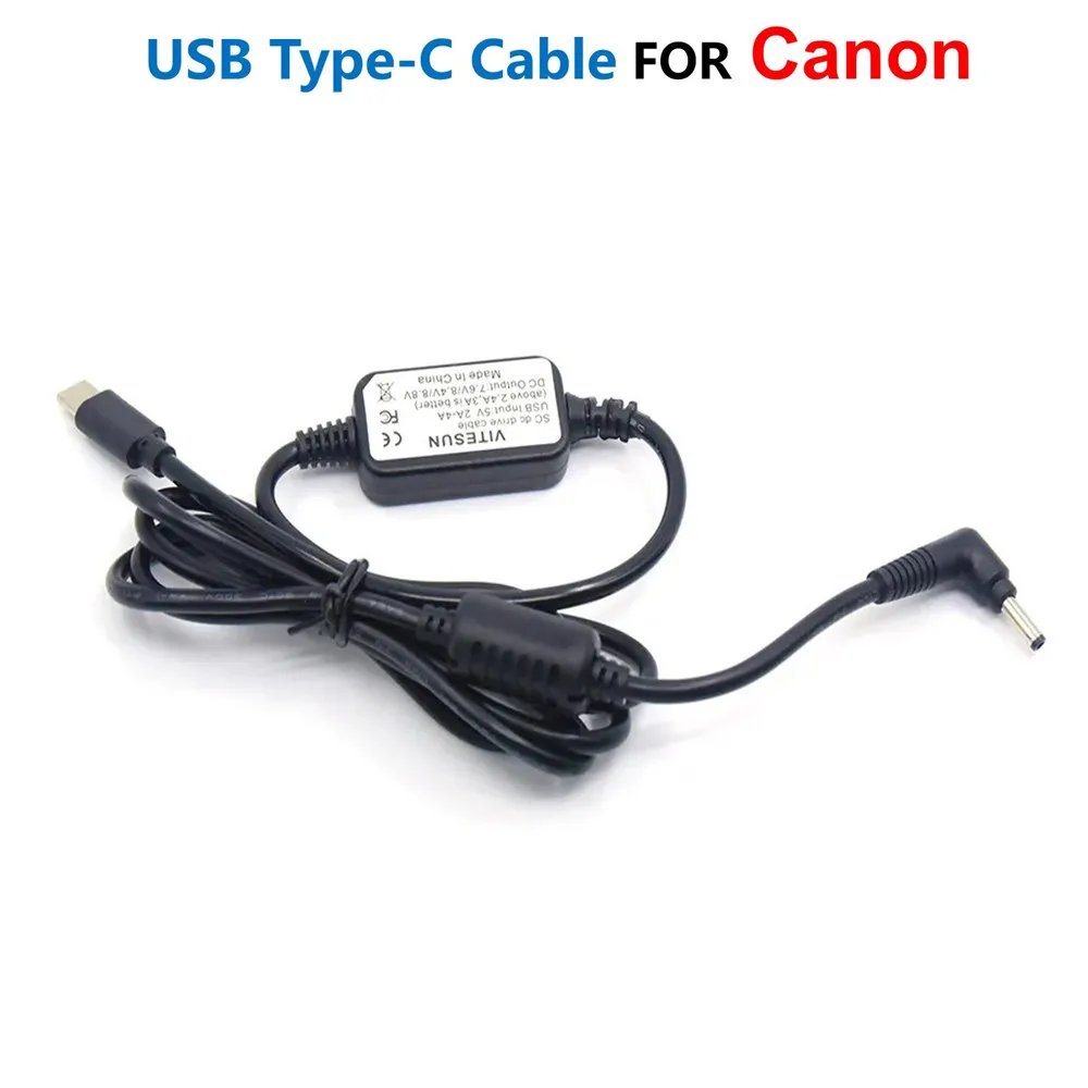 USB Type-C PD Power Bank Cable CA-570 CA570 CA-570K CA570K For Canon Camera DC22 DC40 DC50 MV650 MV690 MV790 MV830 MV880 MV940