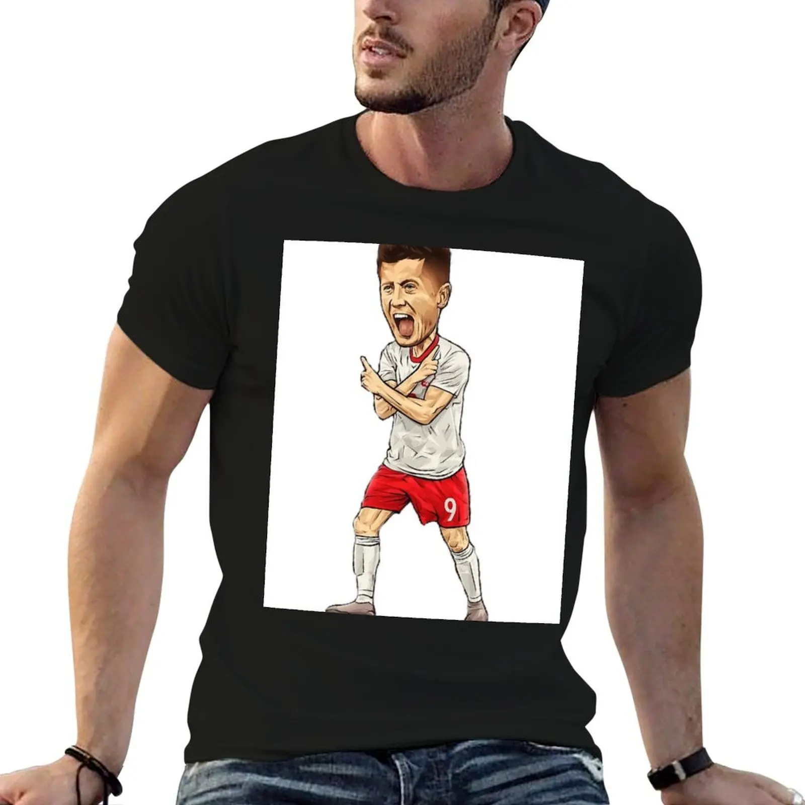 

Robert Lewandowski of Bayern Munich and Poland T-Shirt t shirt man luxury essential t shirt t shirt man designer T-Shirt