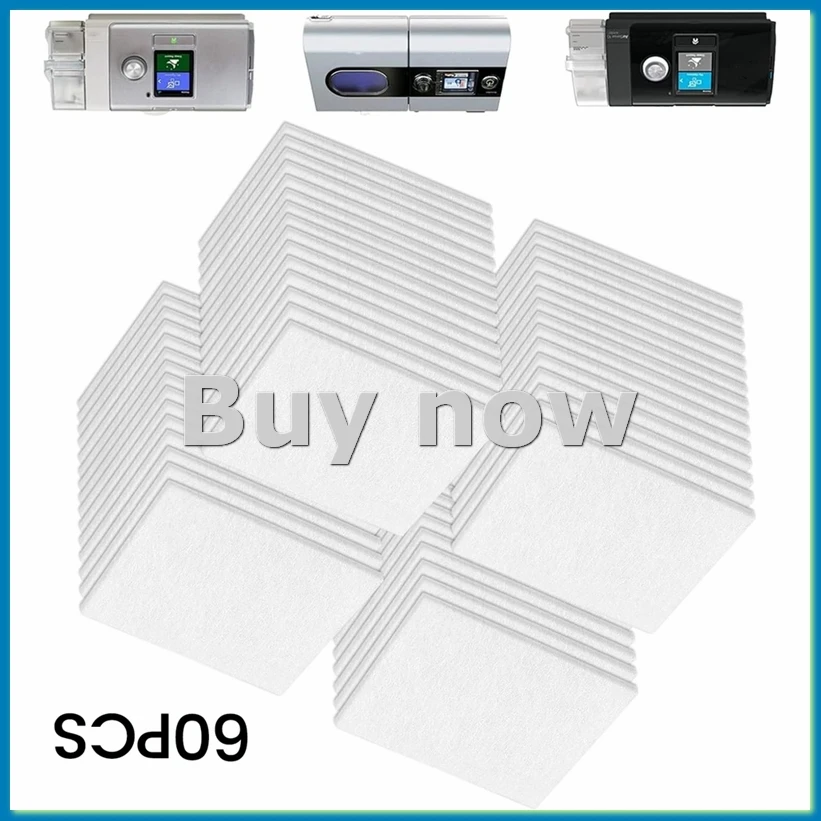 60PCS CPAP Filters for S9/S10 Disposable Filters for CPAP Machines Improves Airflow Improves Airflow Device-A75P