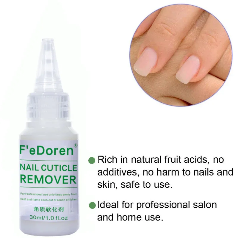 30Ml Nagelriem Verwijderaar Verzachter Vloeibare Exfoliator Cuticula Olie Behandeling Manicure Verzachten Dode Huid Allemaal Voor Manicure Nagels Verzorging