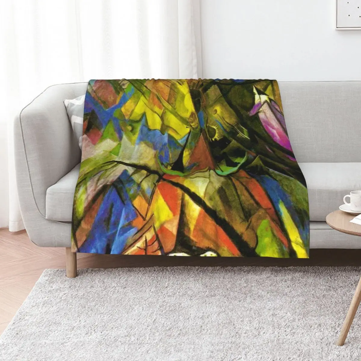 Tirol by Franz Marc Throw Blanket Sofa Throw Luxury Decorative Throw Decorative Beds Large Luxury Thicken Blankets