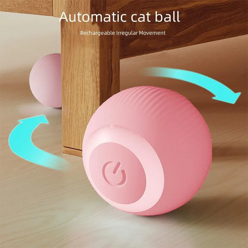 Smart Cat Toys Automatic Rolling Ball Interactive For Cats Training Self-moving Kitten Toys Electric Cat Toys Pet Accessories