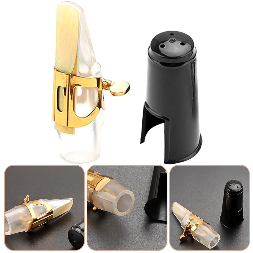

Alto Saxophone Mouthpiece Replacement Kit Plastic Metal Accessories for Saxophone Parts Cap Polished Design
