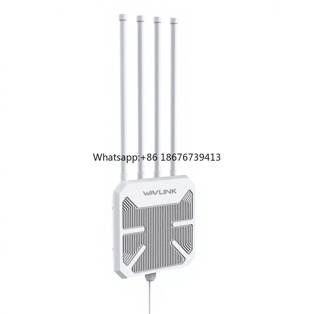 WiFi 6 AX1800 Dual-Frequency Long-Range 4-Antennas 300m Coverage IP67 Waterproof Wireless AP Repeater Amplifier