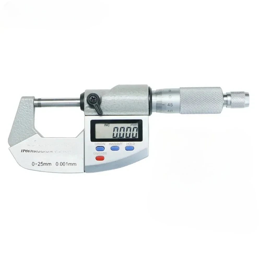 0-25mm Micron Digital Outside Micrometer Electronic Micrometer Gauge 0.001mm Digital Gauge Measuring Tools