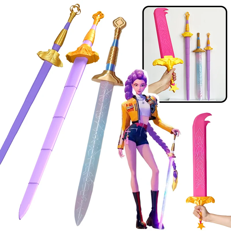 

Demones Witch Hunters Rumi Sword Huntrix Girl Cosplay Long Sword Roleplay Props for Idol Halloween Carnival Costume Accessories