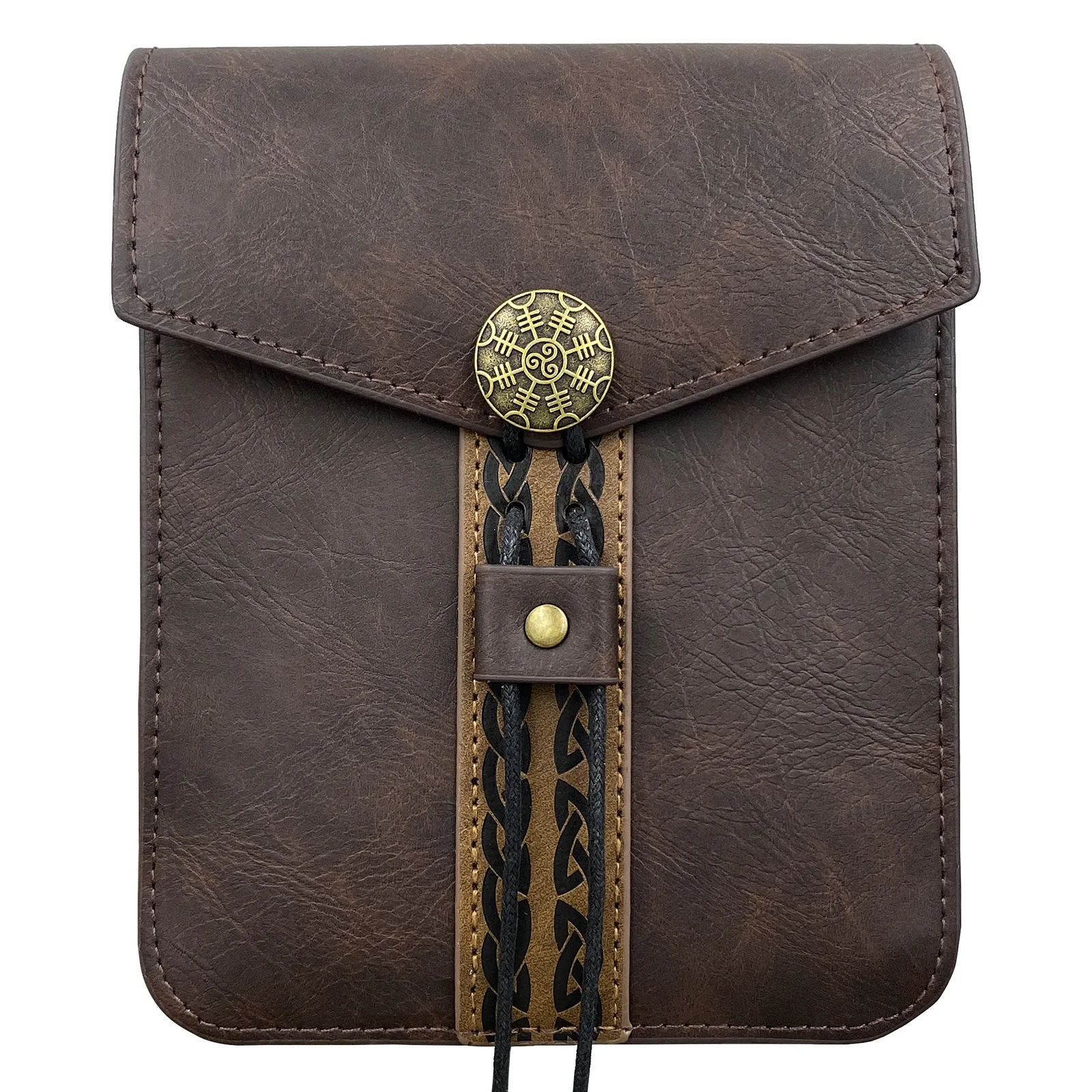 Bolso de cinturón Medieval renacentista, monedero vikingo celta, monedero Steampunk con cordón para hombres y mujeres, Cosplay de Larp