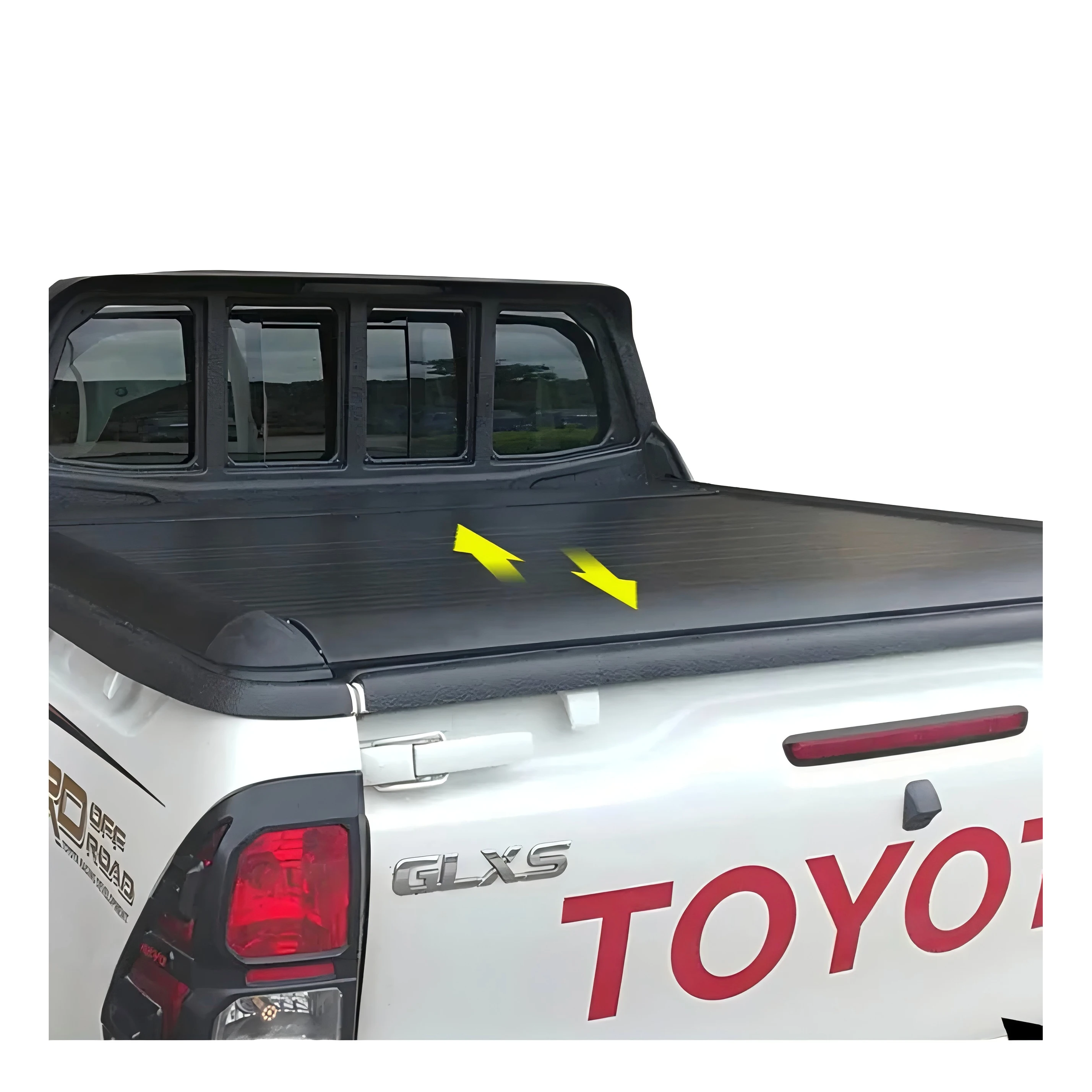 

Hard Folding Pickup Truck Bed Cover Tonneau Cover for 2013-2024 Ford F-150 Toyota Tundra Hilux Ram 1500 Ranger Navara
