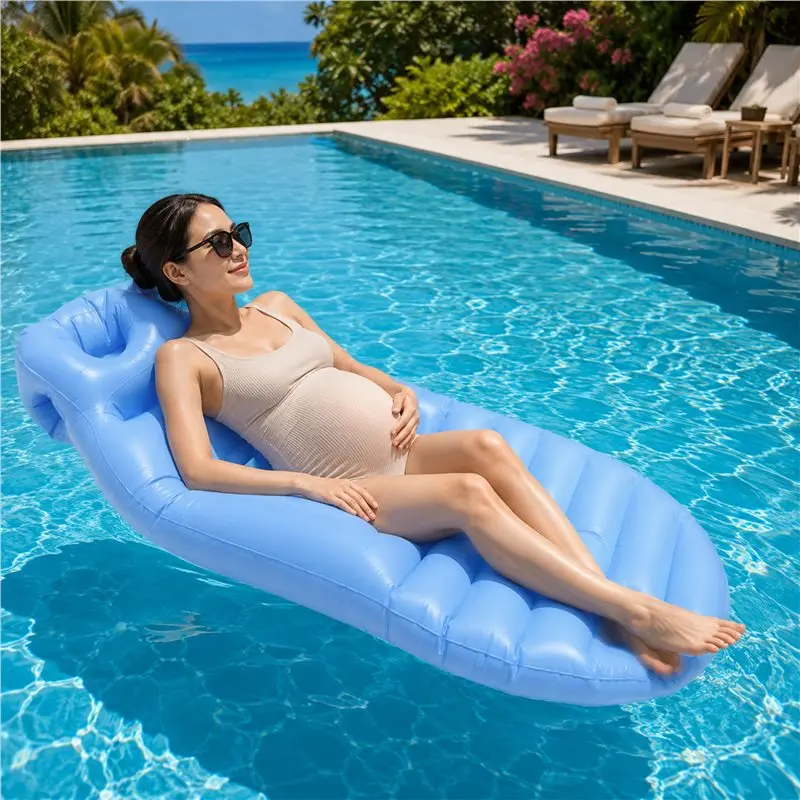 Pregnancy Mattress With Hole Inflatable Maternity Bed For Stomach Sleeping Back Pain Relief Includes Electric Pump US Plug