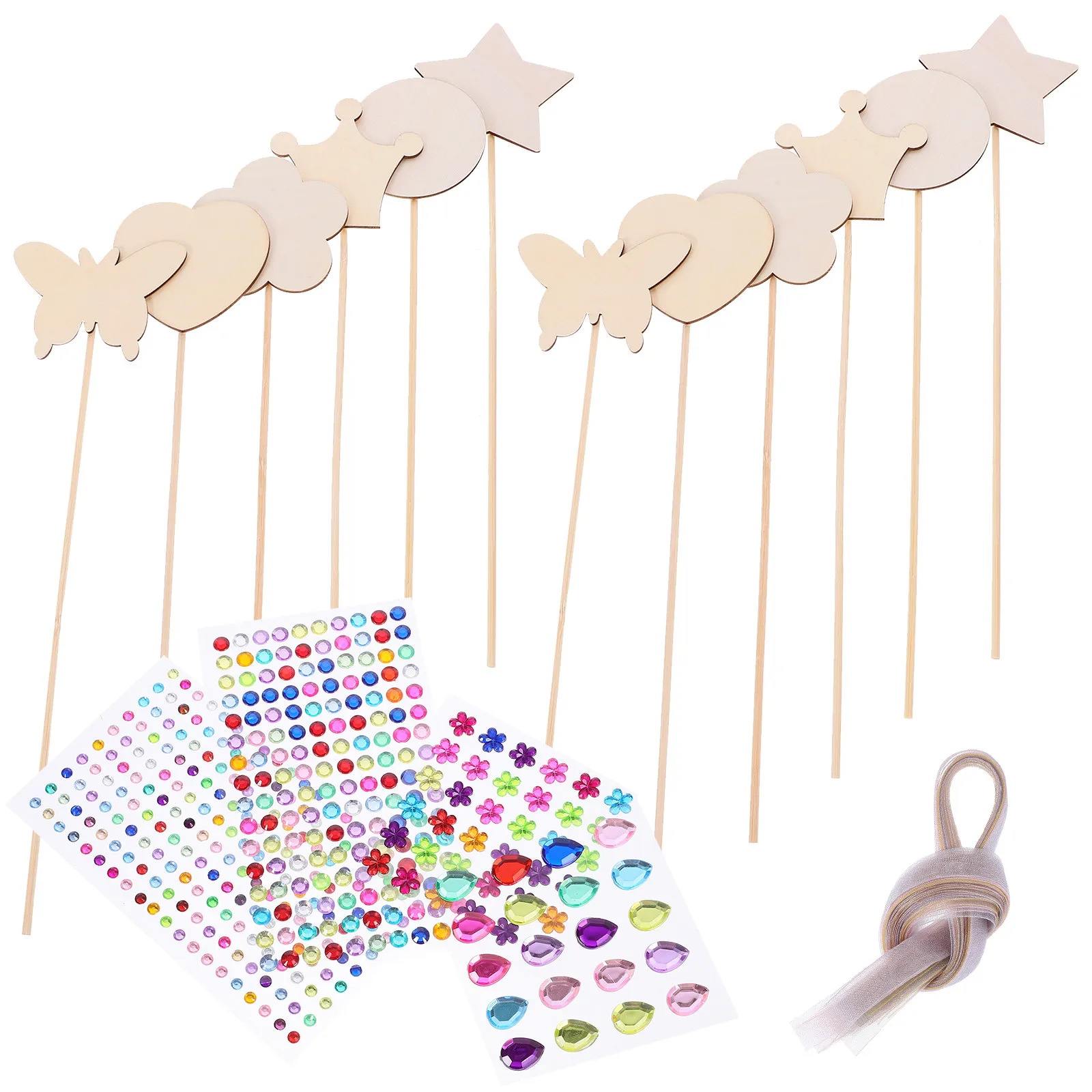 

Набор деревянных заготовок для раскрашивания: волшебные палочки для детей, развивающие координацию рук и глаз, для раннего обучения и творчества, пустые заготовки для вечеринок