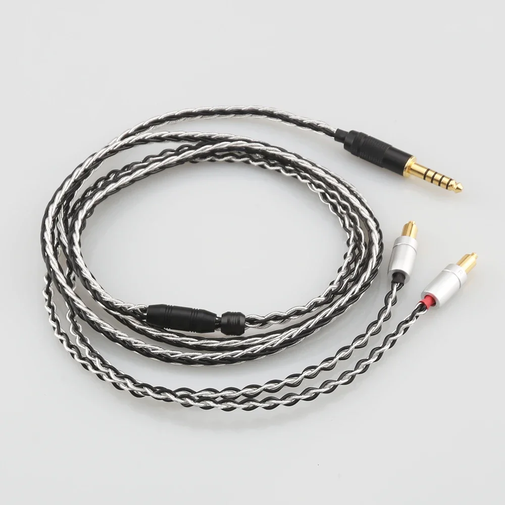 HiFi Audiocrast 8 núcleos 7N OCC Cabo banhado a prata 4,4 mm Cabo de fone de ouvido balanceado atualizado para SRH1440 SRH1840 SRH1540 SHR535 846
