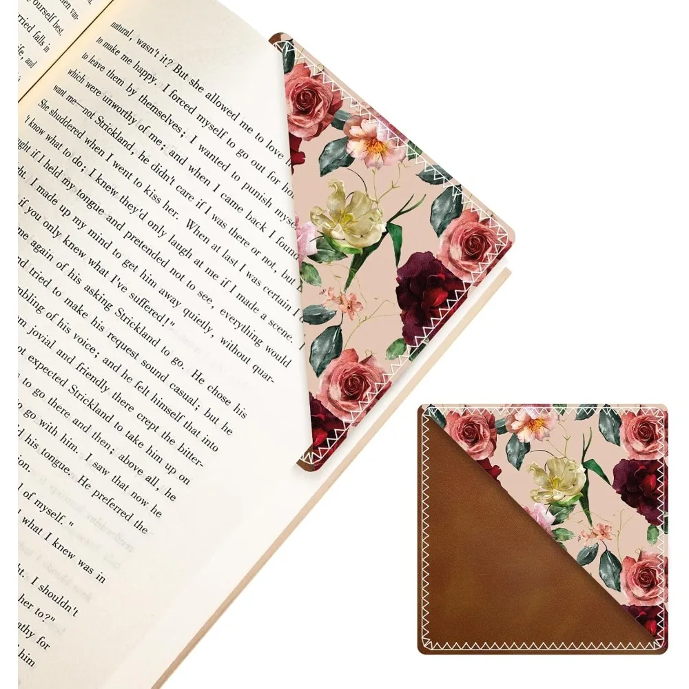 

Personalized Leather Bookmarks, Fun & Cute Book Accessories for Reading Lovers, Unbreakable Page Markers for Women Men Girls Boy