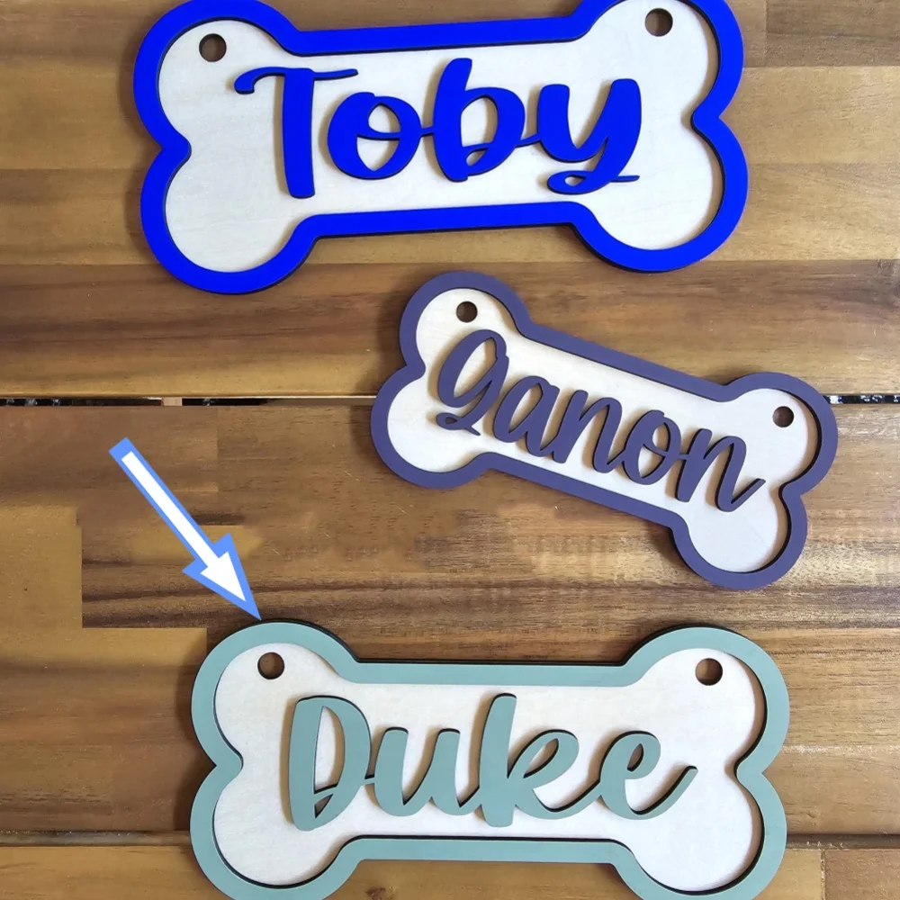 Custom Dog Tag - Personalized Large-Size Wooden Name Laser Engraved DIY Pet Accessory for Big Dogs, Daily Use & Pet Lover Gifts image 5