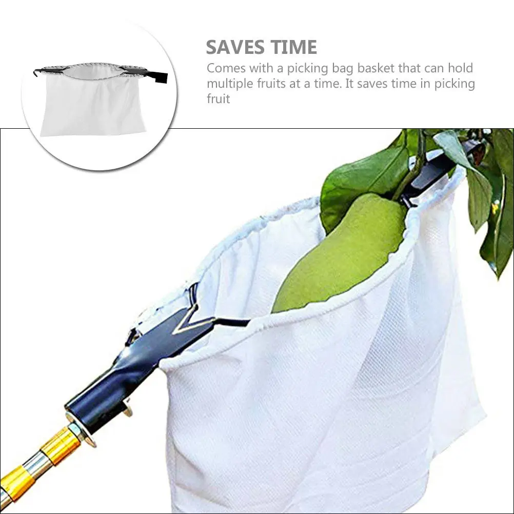 Special Shaped Fruit Picker Basket Lightweight Ergonomic Design for High Branch Harvesting Garden Farm Use Reusable