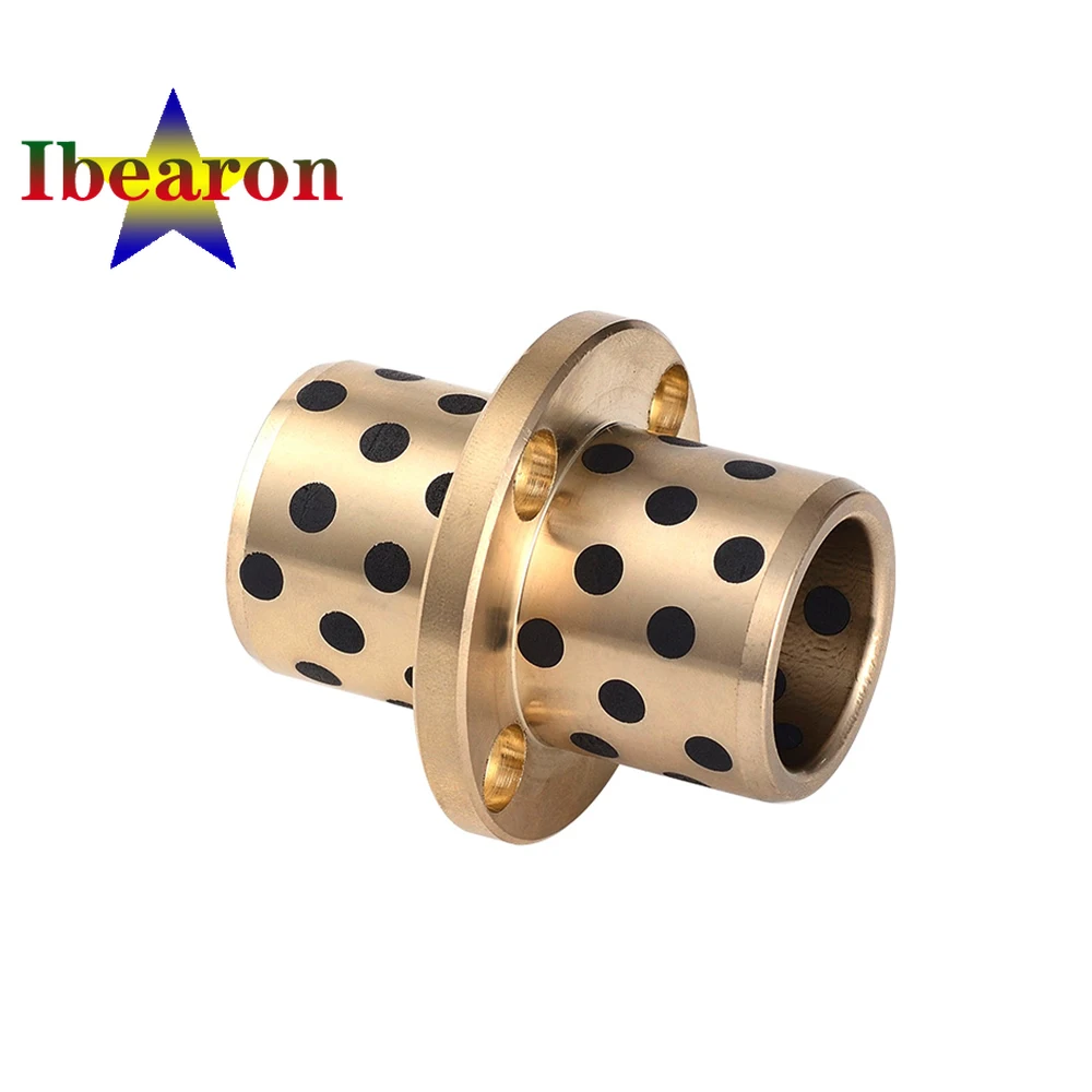 1PCS LMFC8L Middle Type Round Flanged Linear Bearing Graphite Copper Sleeve Self-lubricating Oil Free Bushing 3D Printer Parts