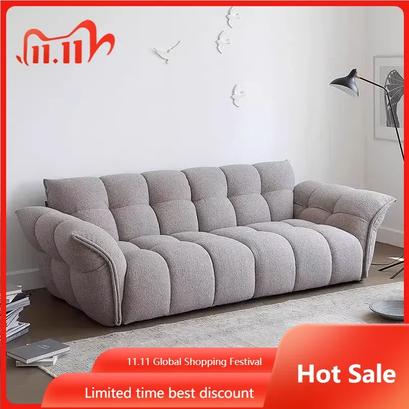 

Cute Comfortable Luxury Couches Nordic Square White Wood Puff Living Room Sofa Modern Designer Woonkamer Banken Home Furniture