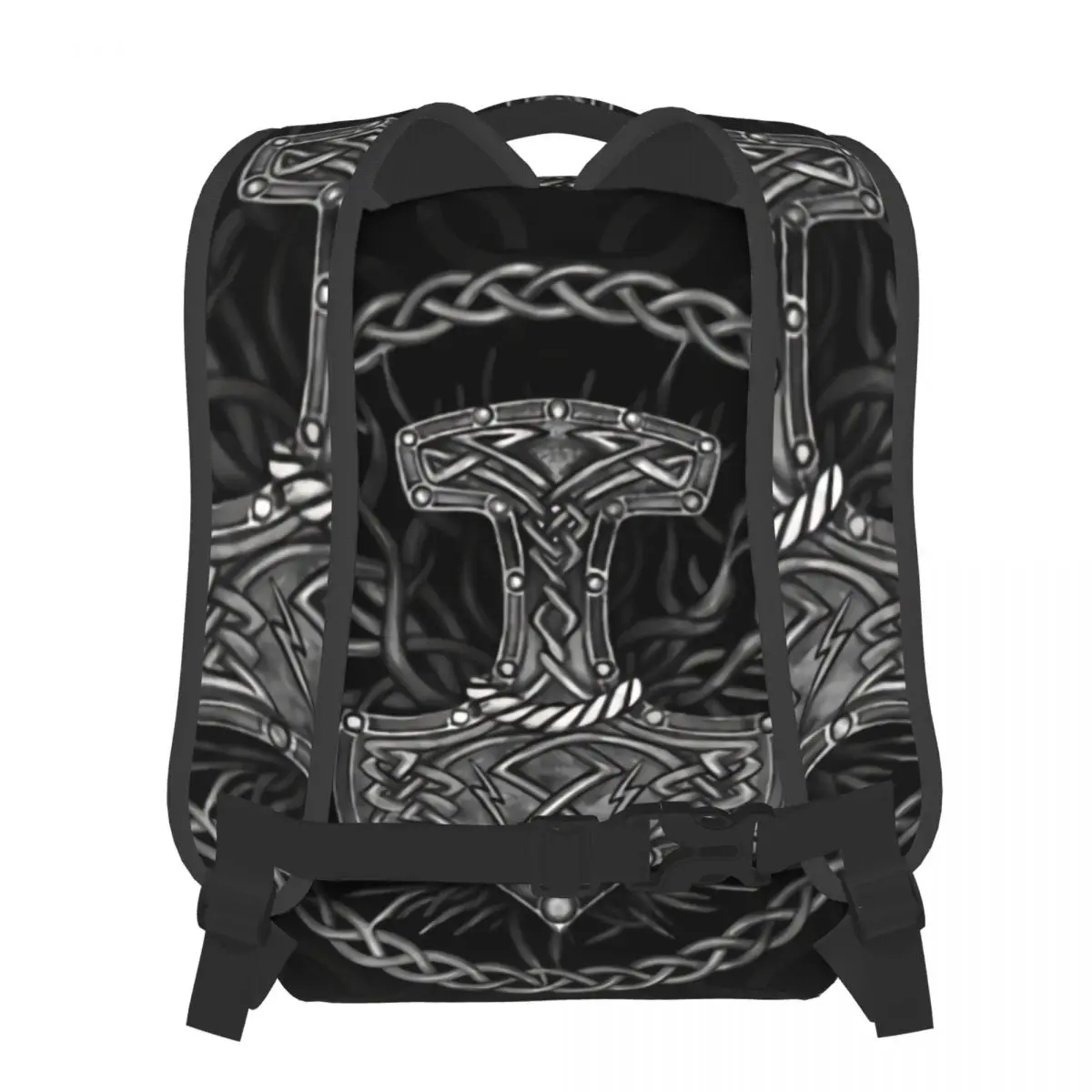 Large Capacity Casual School Bag Mjolnir The Hammer Of Thor And Tree Of Life Travel Laptop Backpacks Soft Rucksack for Teenager