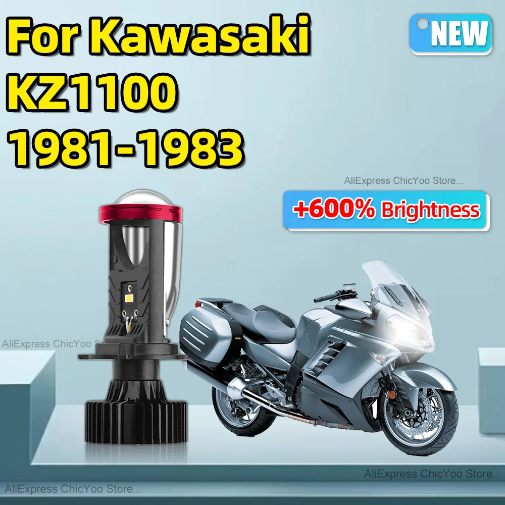 

Для Kawasaki KZ1100 1981 1992 1983 H4 Светодиодная лампа для фар мотоцикла проектора CSP линзы отсечки Lin супер яркий 6000K белый