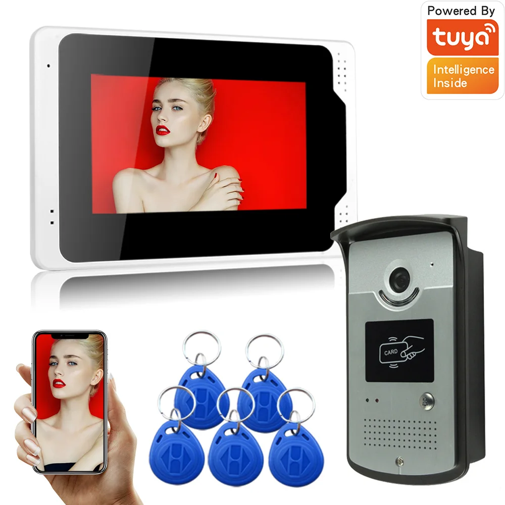 SYSD 7 Inch Tuya WIFI Monitor HD 1080P Touch Screen Support Six Country Languag OSD Menu