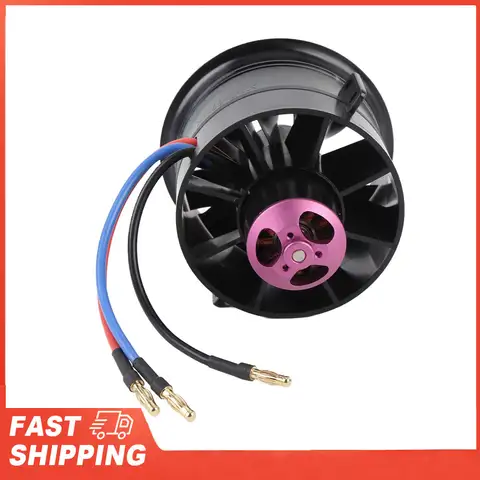 EDF 80mm 12 Blades Electric Ducted Fan 3000W 6S 2000KV 3.43kg Thrust Efficient High Toughness Jet Fan Motor for RC Airplane