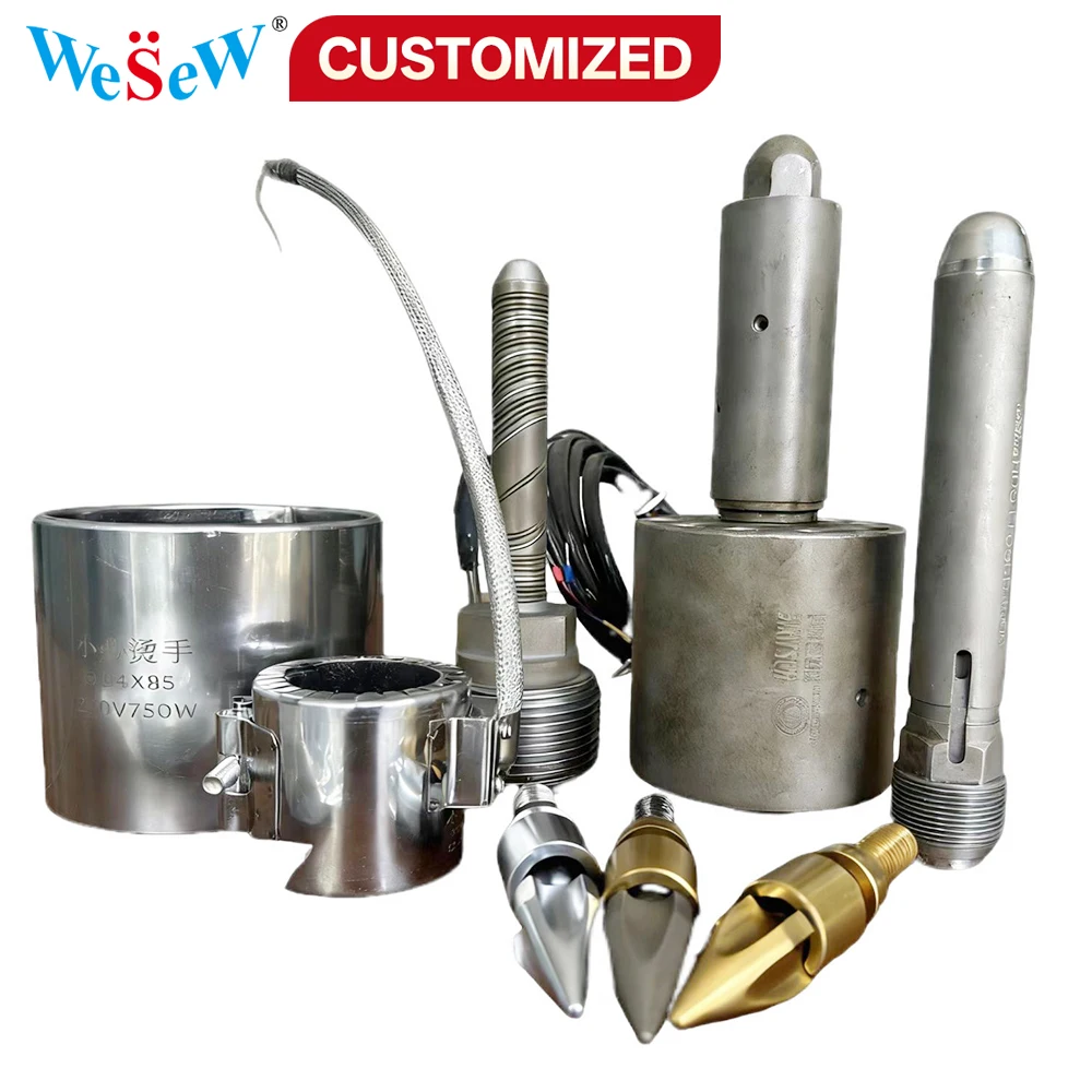 Custom-made wear-resistant polyisoprene rubber extruder components for mechanical injection nozzles plastic molding machines