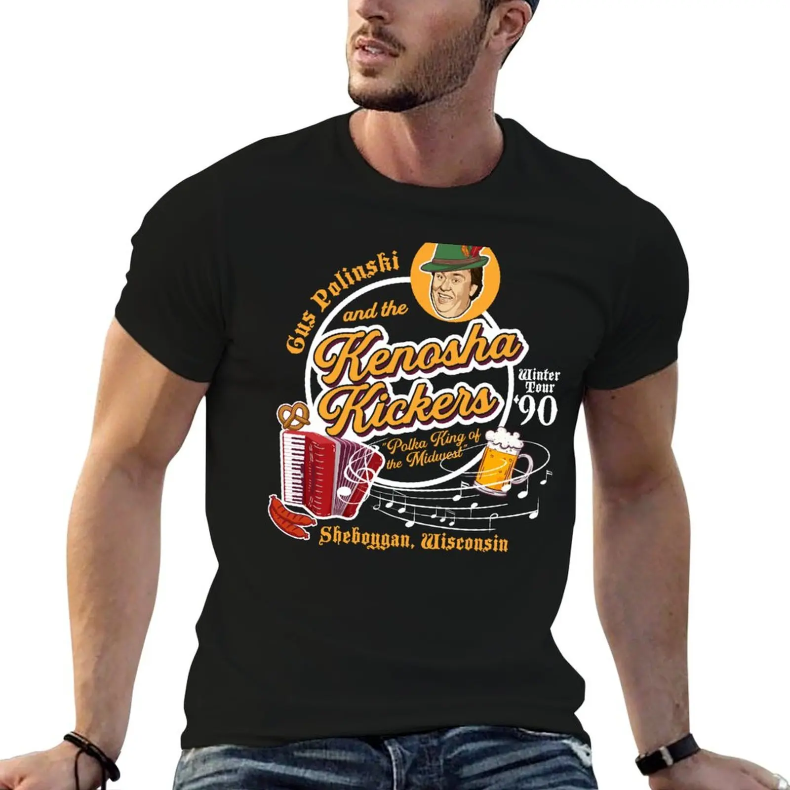 Gus Polinski and the Kenosha Kickers T-Shirt t shirt personalised t shirt for man 100 percent cotton T-Shirt