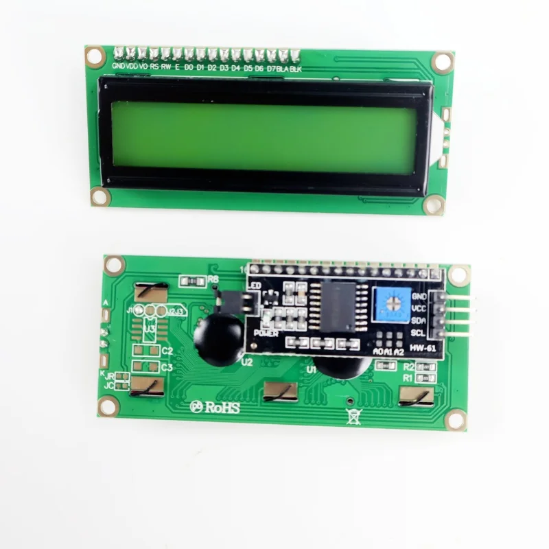 LCD1602 1602A LCD Module Blue/Green Screen 16x2 Character LCD Display PCF8574T PCF8574 IIC I2C Interface 5V for Arduino