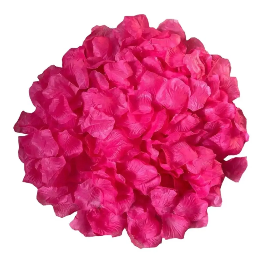 990pcs DIY Simulated Rose Petals Party Supplies Romantic Fake Flower Petals Wedding Valentine's Day Decoration Party