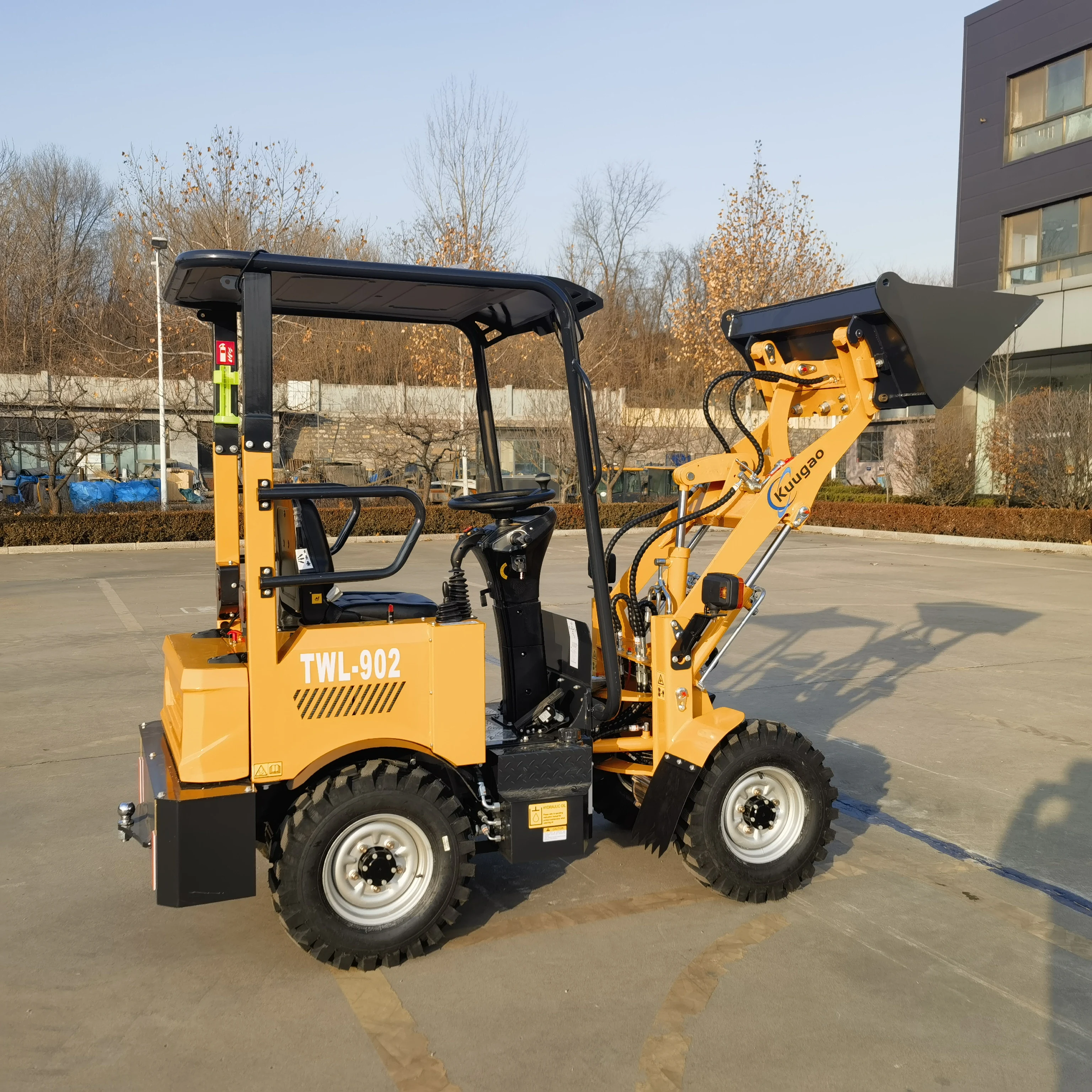 Electric Loader mini wheel loader 400kg 800kg Free Shipping Factory customized electric front loader 4x4 Electric Skidsteel